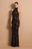 Delphine Lace Halter Gown - Nookie