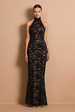 Delphine Lace Halter Gown - Nookie