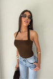 Evie Halter Bodysuit - Marttini By Lana