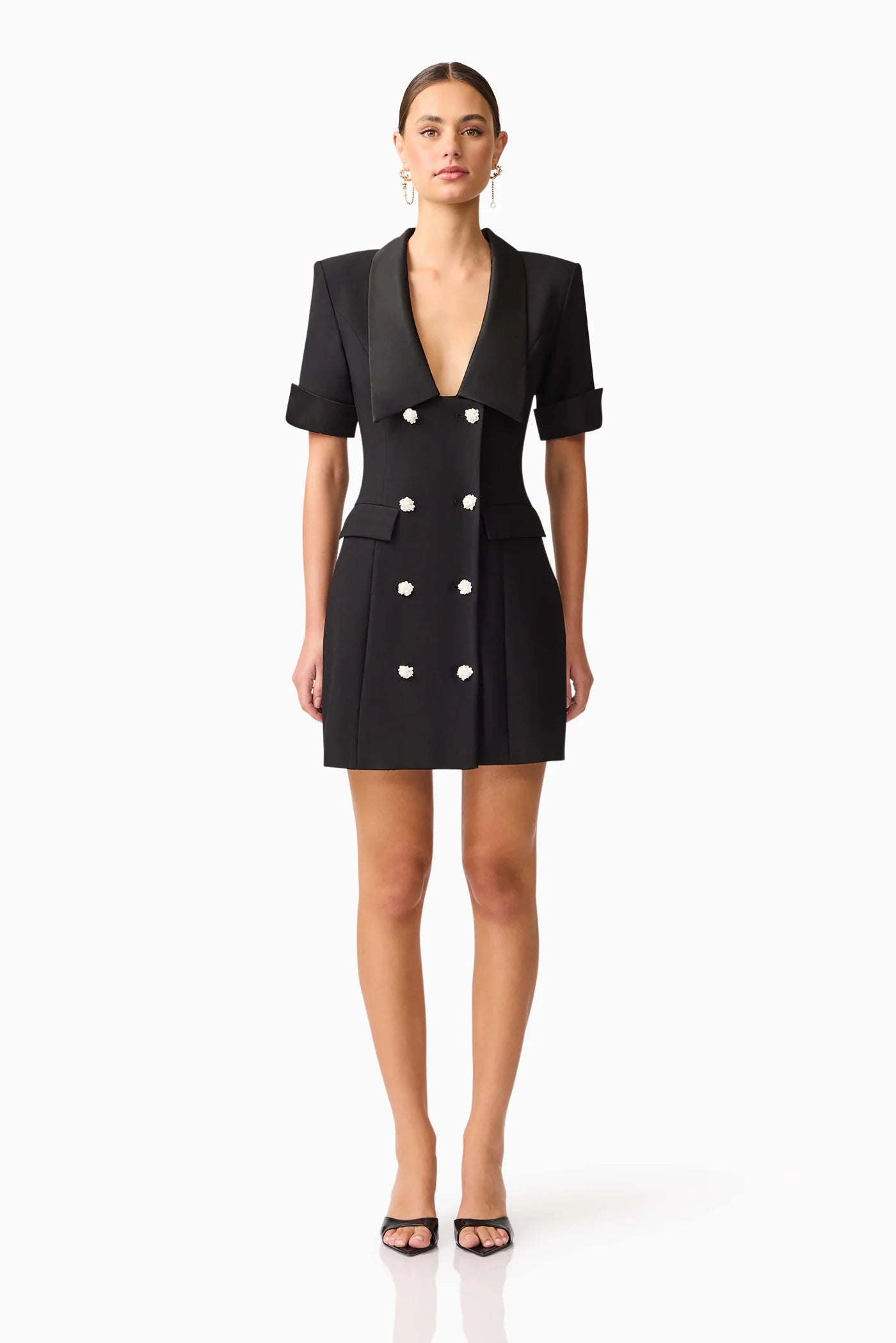 Ruby Short Sleeve Blazer Dress - Elliatt