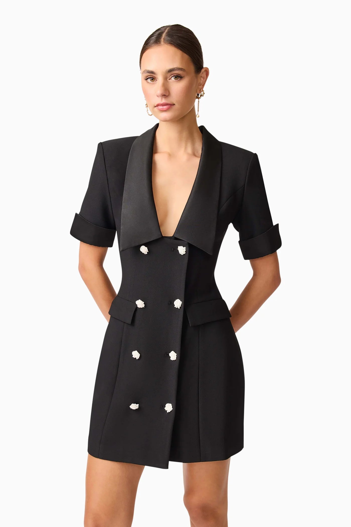 Ruby Short Sleeve Blazer Dress - Elliatt