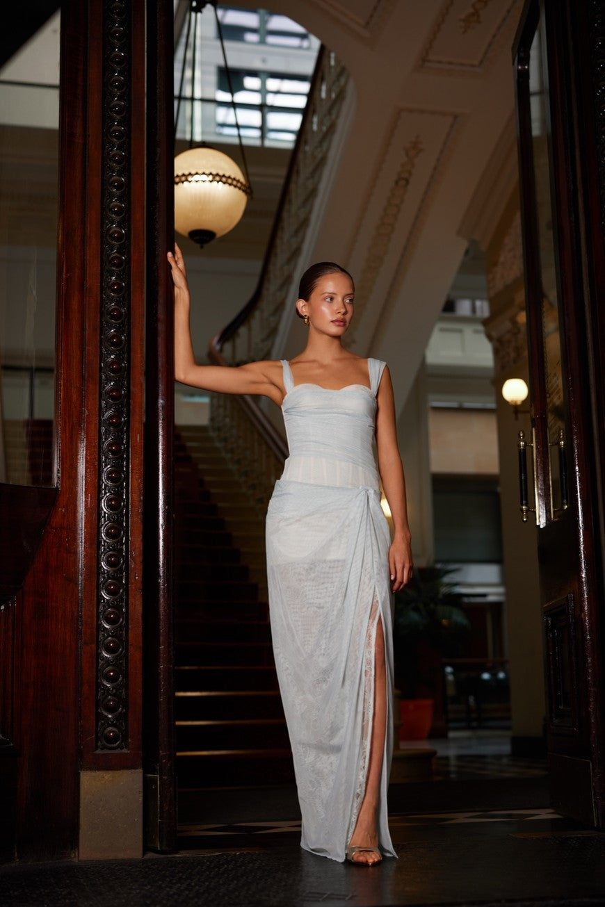 Reign Dress Powder Blue - Elle Zeitoune
