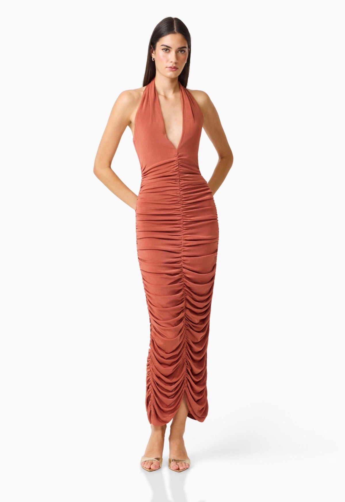 Olympia Ruched Maxi - Elliatt