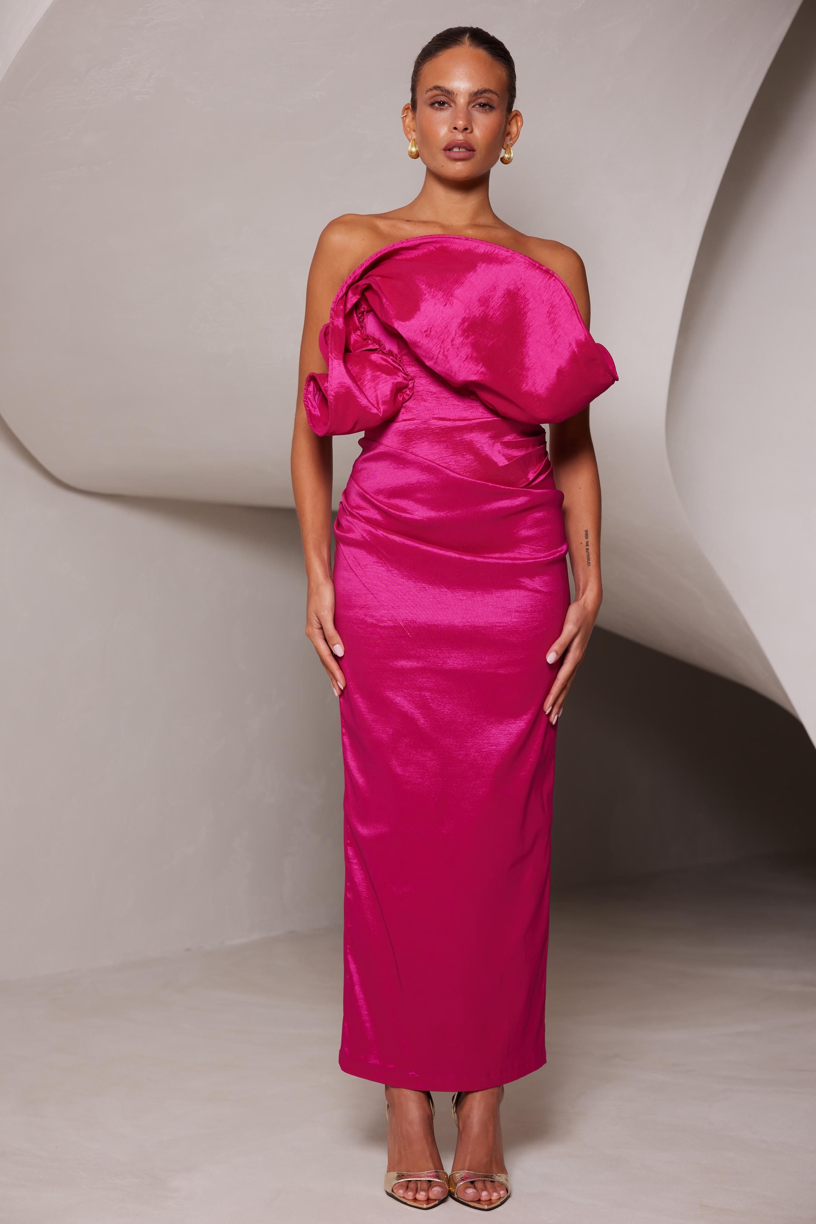 Miles Dress Rasberry - Elle Zeitoune