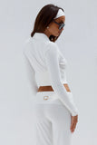 Monisha Crop Zip Up Knit - Runaway The Label