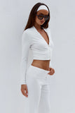 Monisha Crop Zip Up Knit - Runaway The Label