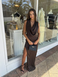 Keanu Dress Espresso - Elle Zeitoune