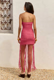 Toki Strapless Fringe Mini Dress - Runaway