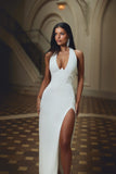 Cinema Halter Gown Ivory - Nookie