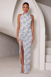 Wren Dress Blue Bloom - Elle Zeitoune