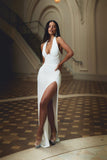 Cinema Halter Gown Ivory - Nookie