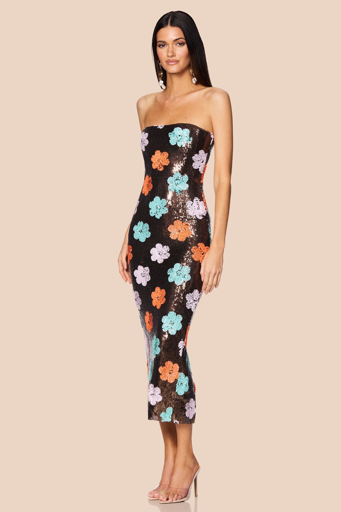 Sienna Midi Dress Floral - Nookie