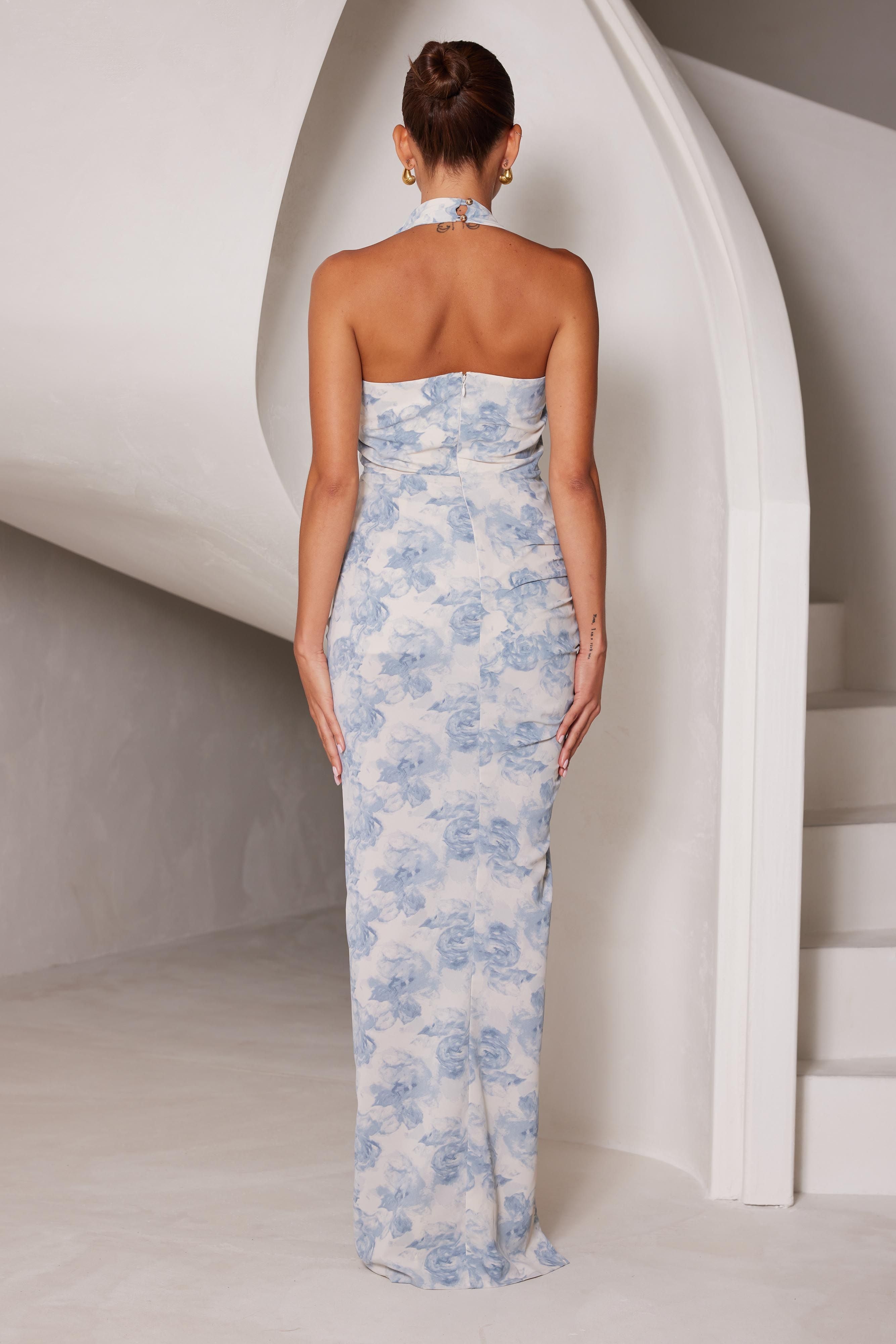 Wren Dress Blue Bloom - Elle Zeitoune